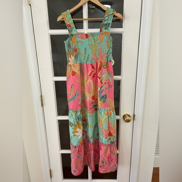 Spartina Avalon Smocked Dress - Size XS - NWT - Picture 5 of 11